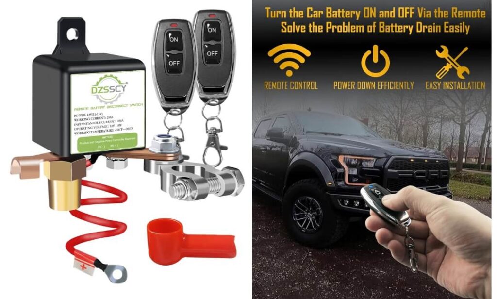 Remote Battery Disconnect Kill Switch Kit For Car, Truck, SUV, RV